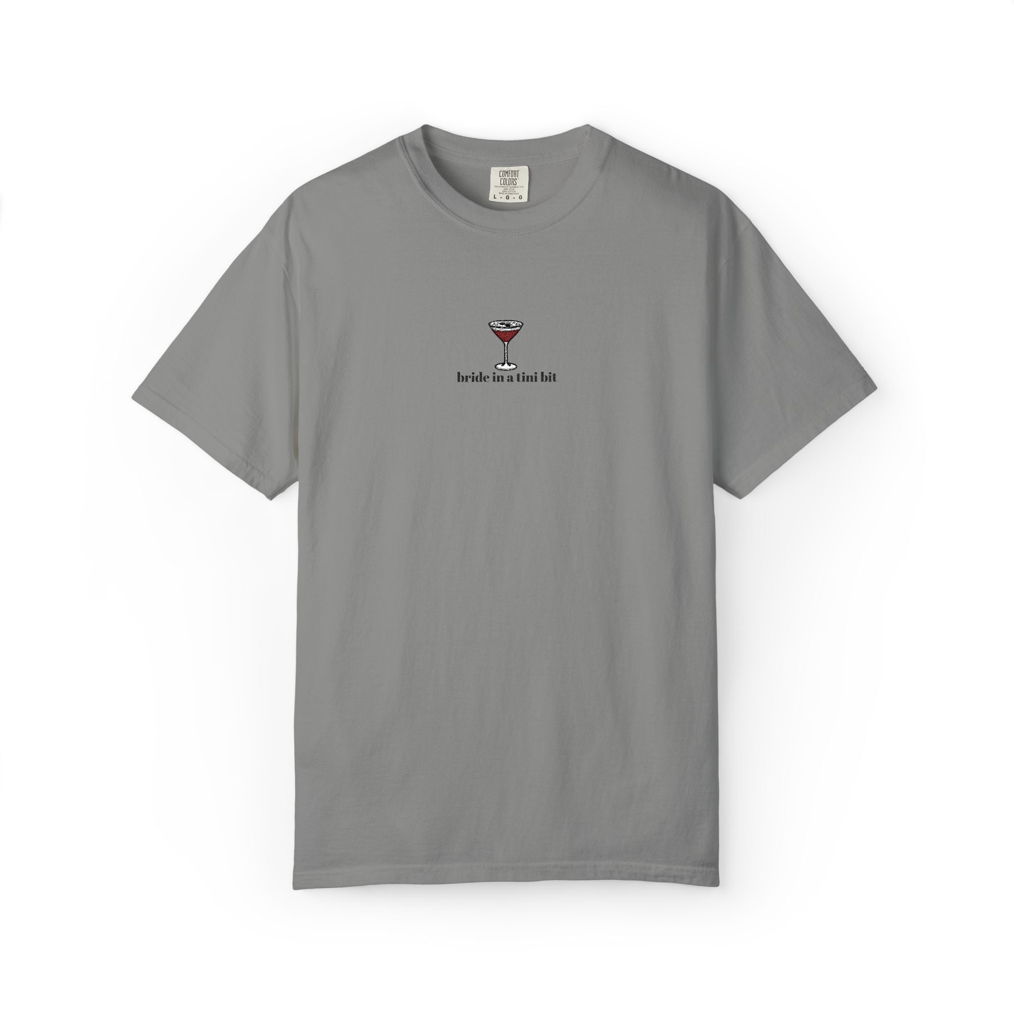 bride in a tini bit comfort colors tee