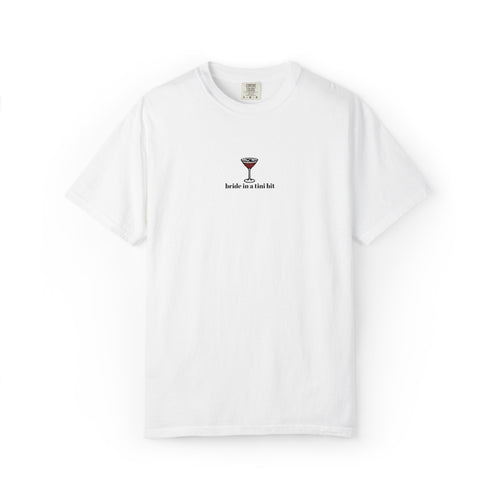 bride in a tini bit comfort colors tee