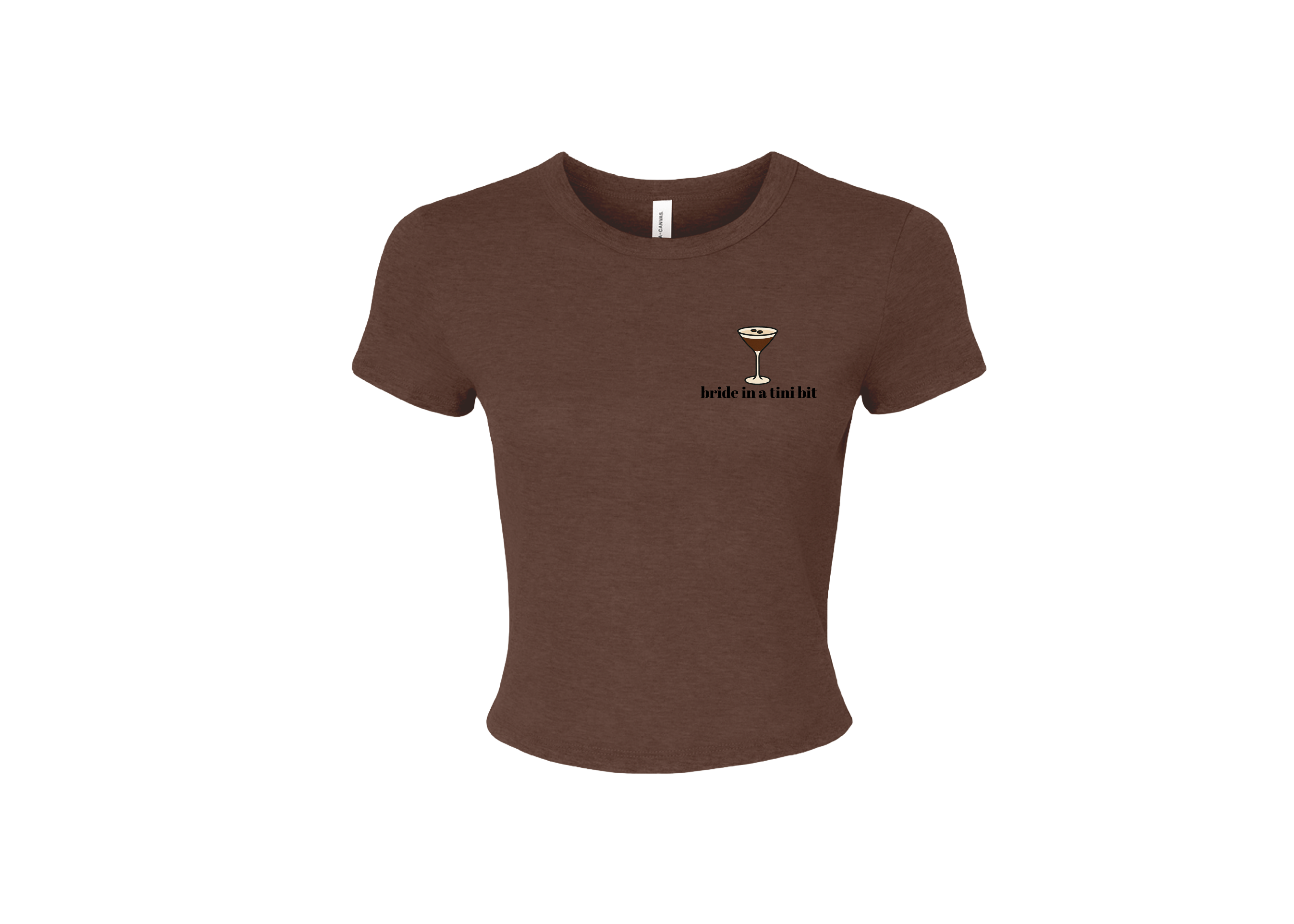 bride in a tini bit baby tee