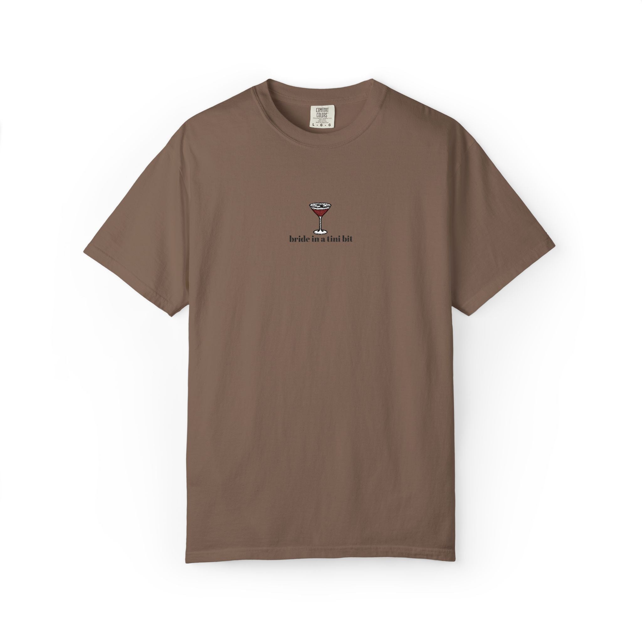 bride in a tini bit comfort colors tee